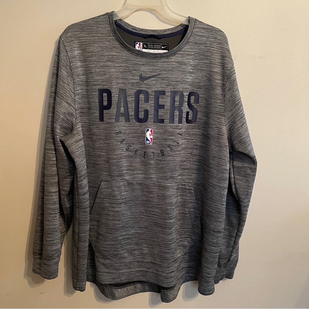 Nike Dri-Fit NBA Indiana Pacers Long Sleeve Men's Sweatshirt Size XL
